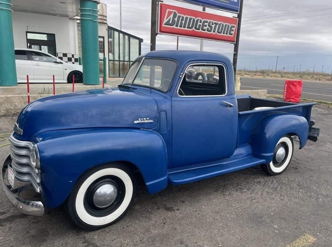 classic blue truck