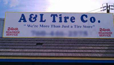 A & L Tire and Service Center Sign